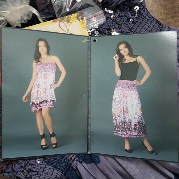 Lapis Convertible Strapless Smocked Skirt/Dress, O - Picture 6 of 7